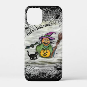 Witch, Cat, Bat en Pumpkin, Happy Halloween! Case-Mate iPhone Case