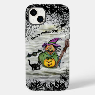 Witch, Cat, Bat en Pumpkin, Happy Halloween! Case-Mate iPhone 14 Plus Hoesje