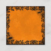 Witch, Cat, Bat en Pumpkin, Happy Halloween! Informatiekaartje (Achterkant)