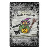 Witch, Cat, Bat en Pumpkin, Happy Halloween! Mini Klembord (Achterkant)