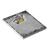 Witch, Cat, Bat en Pumpkin, Happy Halloween! Notitieblok (Schuin)