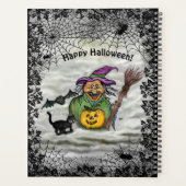 Witch, Cat, Bat en Pumpkin, Happy Halloween! Planner (Achterkant)