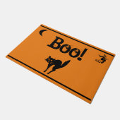 Witch & Cat Boo! Halloween Doormat/Welcome Mat (Schuin)