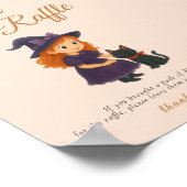 Witch & Cat Bow Cards  Gifts Table Sign Poster (Hoek)