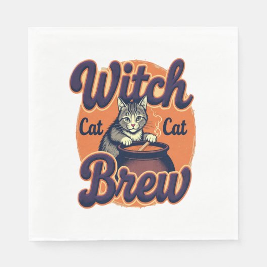 Witch Cat Brew Servet (Voorkant)