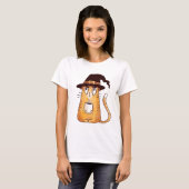 Witch Cat Coffee T-Shirt (Voorkant volledig)