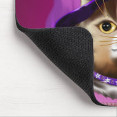Witch Cat Face mousepad Muismat (Hoek)