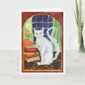 Witch Cat greeting card Kaart (Voorkant)