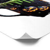 Witch Cat Halloween Coffee Mok – Schattigee zwarte Poster (Hoek)