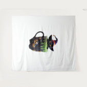 Witch Cat Halloween Coffee Mok – Schattigee zwarte Wandkleed (Voorkant (horizontaal))