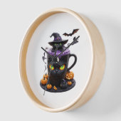 Witch Cat Halloween Latte - griezelige Schattigee  (Hoek)