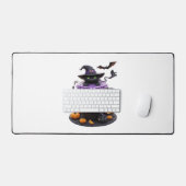 Witch Cat Halloween Latte - griezelige Schattigee  Bureaumat (Keyboard & Muis)