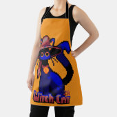 Witch Cat, Halloween Pixel Art Schort (Insitu)