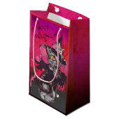 Witch Cat Happy Halloween Klein Cadeauzakje (Voorkant Gekanteld)