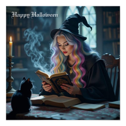 Witch Cat Perfect Poster (Voorkant)