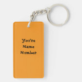 Witch Cat Pixel Art Sleutelhanger (achterkant)