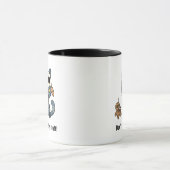 Witch Cat Voodoo Doll Custom Text Mok (Midden)