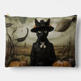 Witch Cat with Pumpkins Etui