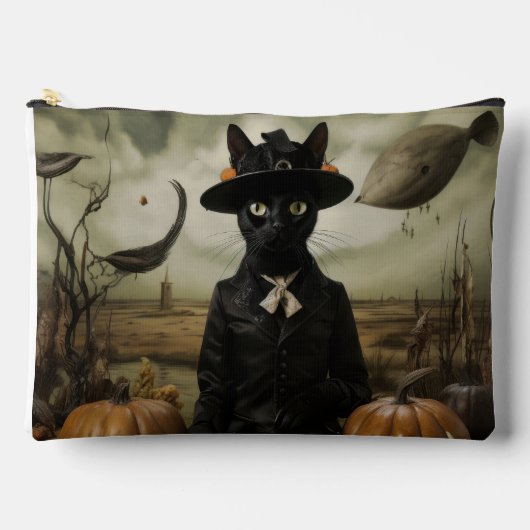 Witch Cat with Pumpkins  Etui (Voorkant)