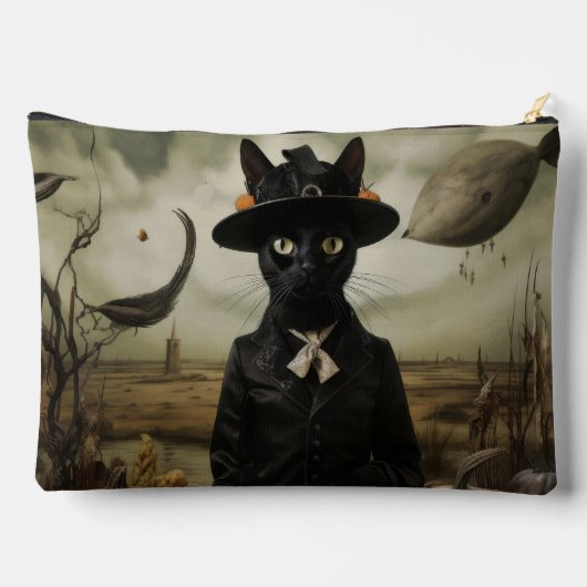 Witch Cat with Pumpkins  Etui (Achterkant)