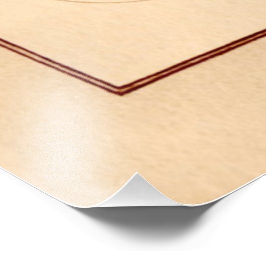 Witch Cauldron Bat Full Moon Foto Afdruk (Hoek)