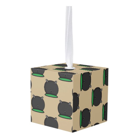 Witch Cauldron Decoratie (Achter hoekig)