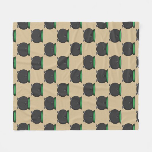 Witch Cauldron Fleece Deken (Voorkant (Horizontaal))