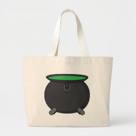Witch Cauldron Grote Tote Bag