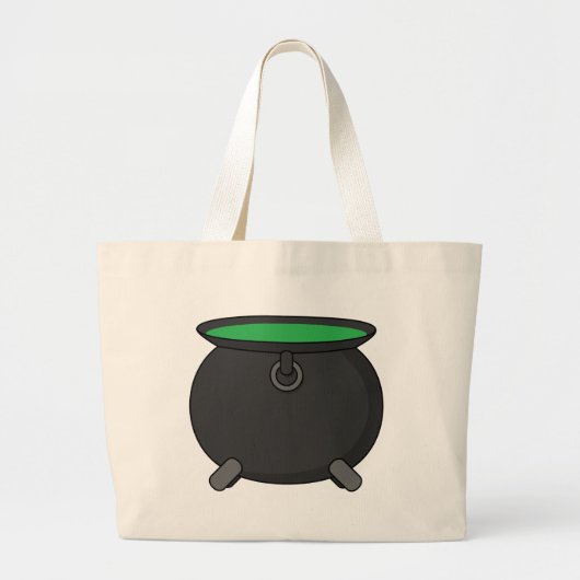 Witch Cauldron Grote Tote Bag (Voorkant)