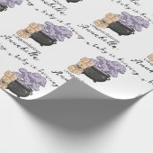 Witch Cauldron Halloween Baby shower Cadeaupapier (Hoek)