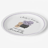 Witch Cauldron Halloween Baby shower Papieren Bordje (Gekanteld)