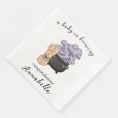 Witch Cauldron Halloween Baby shower Servet (Hoek)