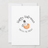 Witch Cauldron Halloween Birthday Uitnodiging (Achterkant)