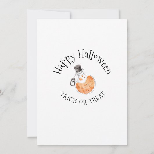 Witch Cauldron Halloween Birthday Uitnodiging (Achterkant)