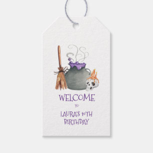 Witch Cauldron Halloween Gift Labels Cadeaulabel