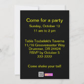 Witch Cauldron Halloween Party Invitation Sjabloon Kaart (Achterkant)