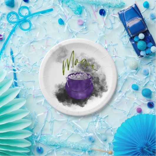 Witch Cauldron Magic Papieren Bordje (Feest)