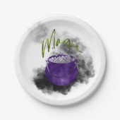 Witch Cauldron Magic Papieren Bordje (Voorkant)