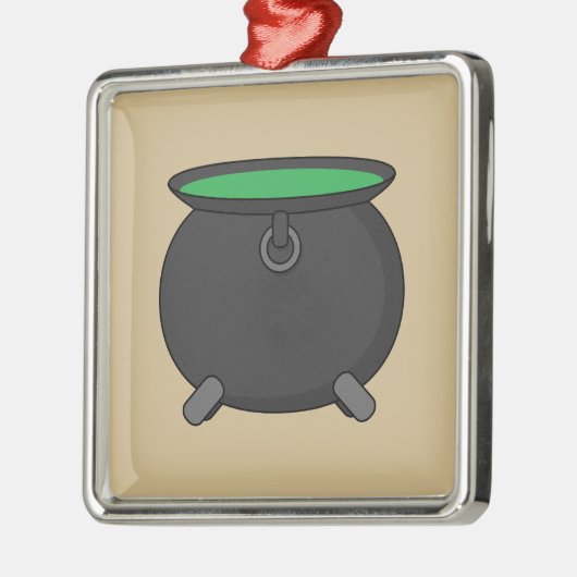 Witch Cauldron Metalen Ornament (Links)