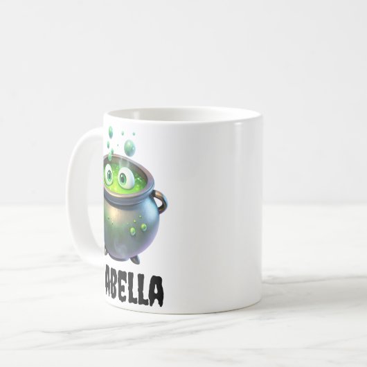 Witch Cauldron Mok Spooky Halloween Cup (Voorkant links)