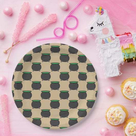 Witch Cauldron Papieren Bordje (Feest)