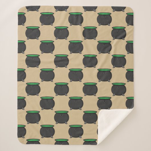 Witch Cauldron Sherpa Deken (Voorkant)