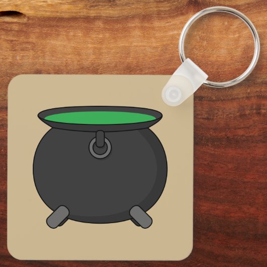Witch Cauldron Sleutelhanger (Achterkant)
