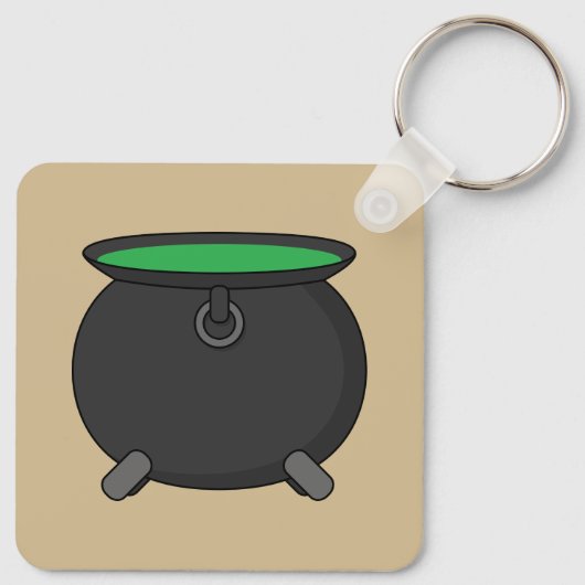 Witch Cauldron Sleutelhanger (Achterkant)