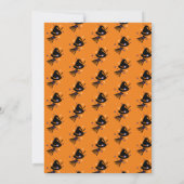 Witch Cauldron Spooky Halloween Costume Party Kaart (Achterkant)