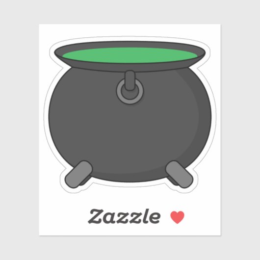 Witch Cauldron Sticker (Vel)
