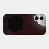 Witch Cauldron Under Full Moon Case iPhone 16 Hoesje (Achterkant horizontaal)