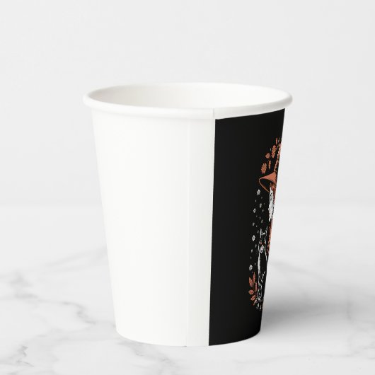 Witch Checkered Halloween Papieren Bekers (Rechts)