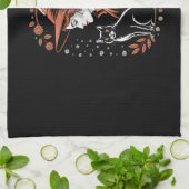 Witch Checkered Halloween Theedoek (Gevouwen)