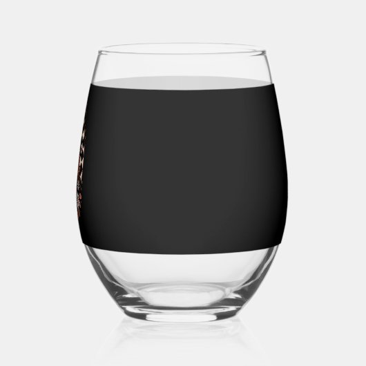 Witch Checkered Halloween Wijnglas Zonder Voet (Links)